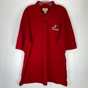 Vintage Gear For Sports Wisconsin 2000 Rose Bowl Champions Polo Shirt XXL